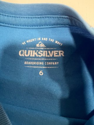 Lote 4 Camisetas Quiksilver Talla 6