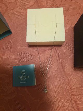 Collana Melitea oro e bianco