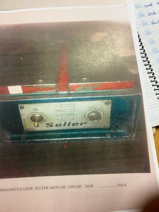 Desimantador Selter Mesa 220x180 240W