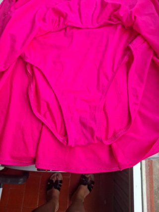 Malla patinaje rosa lentejuelas talla 14/ 16