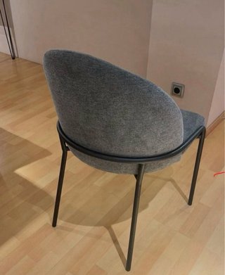Pack 4 Sillas NUEVAS Tapizadas Gris 4 x 99€
