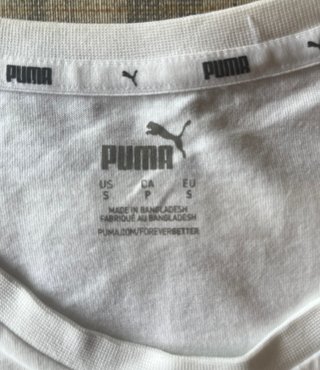 Camiseta Puma Talla S Blanca