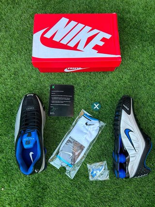 Nike Shox R4 Azul/Gris