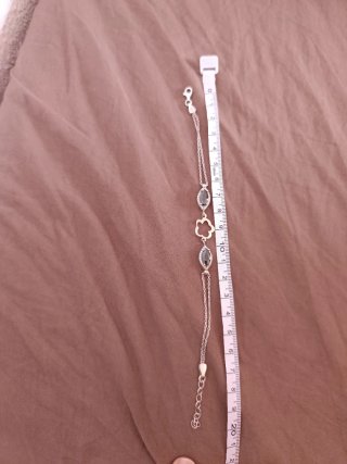 Pulsera Plata 925 con Piedras Negras