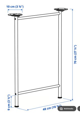 Escritorio IKEA 120*60 LAGKAPTEN Roble / SPÄND