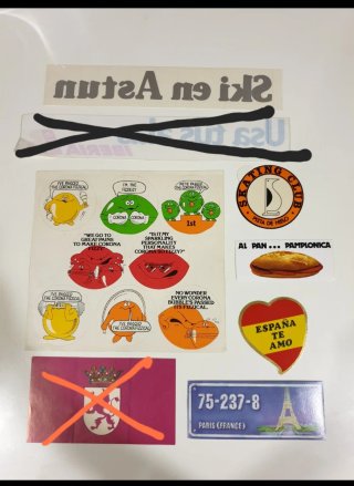 Lote Pegatinas antiguas - Vintage Varias