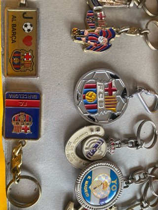 Llaveros FC Barcelona Real Madrid y español
