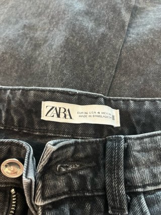Zara Jeans Negros Talla 36