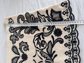 Falda Zara Beige/Negra Talla S/M