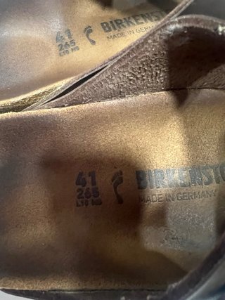 Sandalias Birkenstock Talla 41 Piel Marrón