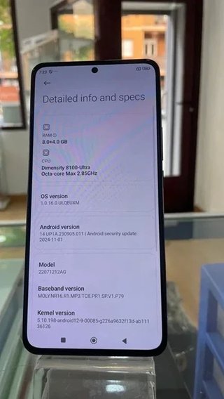 Xiaomi 12T 5G 256GB Negro 8GB RAM