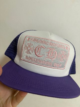 Gorra Trucker Chrome Hearts Morada y Blanca