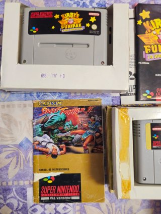 Lote 5 Juegos Super Nintendo PAL