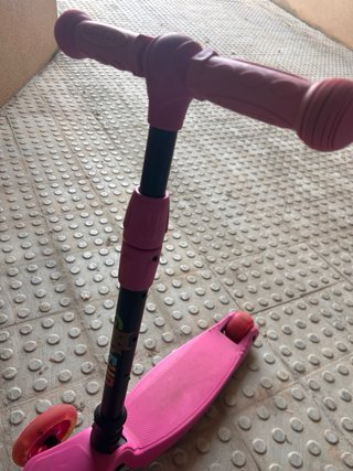 Patinete infantil rosa 3 ruedas