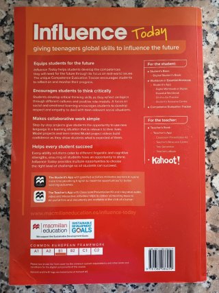 INFLUENCE TODAY 3 Student's book: libro de text...