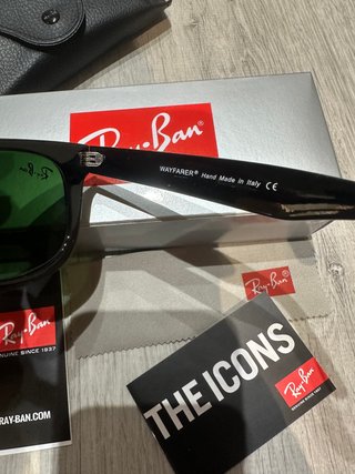 Gafas de sol Ray-Ban Wayfarer Negras Verdes G-15