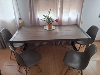 Mesa Comedor Estilo Industrial