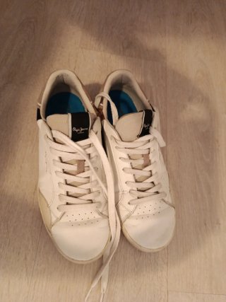 Zapatillas Pepe Jeans Hombre Blancas y Negras