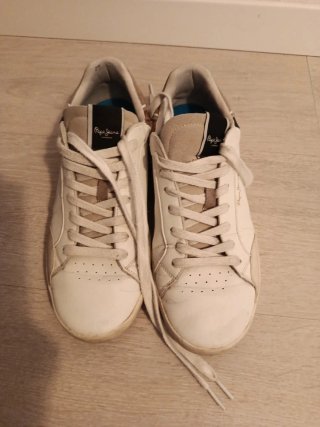 Zapatillas Pepe Jeans Hombre Blancas y Negras