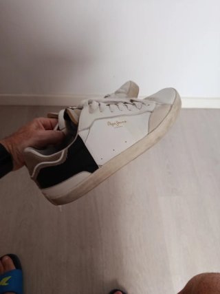 Zapatillas Pepe Jeans Hombre Blancas y Negras
