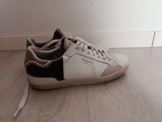 Zapatillas Pepe Jeans Hombre Blancas y Negras