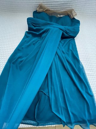 Vestido fiesta azul turquesa Easy Wear T40