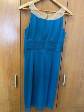 Vestido fiesta azul turquesa Easy Wear T40