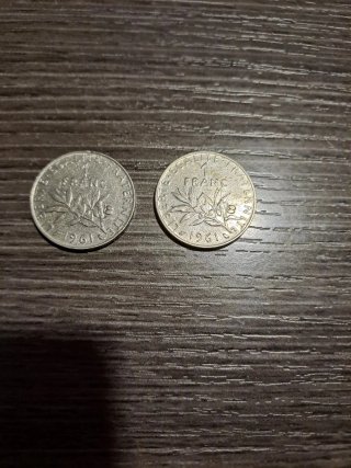 Monedas Antiguas - Francos Franceses