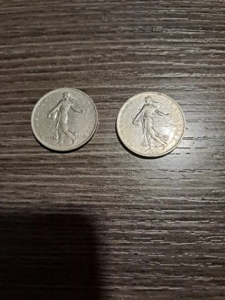 Monedas Antiguas - Francos Franceses