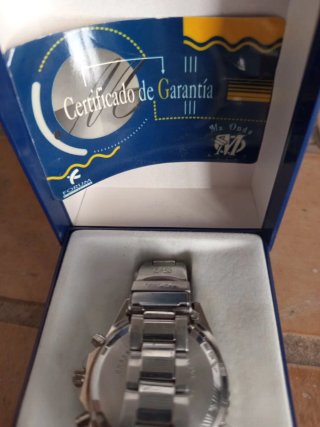 Reloj MxOnda Cronógrafo Plata y Blanco