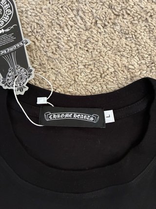 T-shirt Chrome Hearts nera