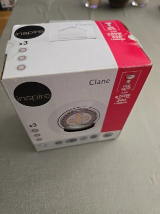 3 Focos LED Empotrables Orientables