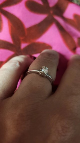 Anillo Tous Oro Blanco 18kt y Diamante
