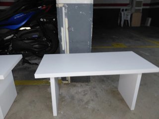 Banco o Mesa Blanca auxiliar nueva