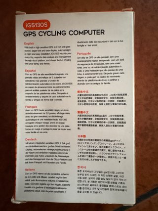 Ciclocomputador GPS IGS130S Negro