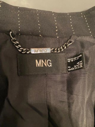 Traje de chaqueta y pantalón rayas