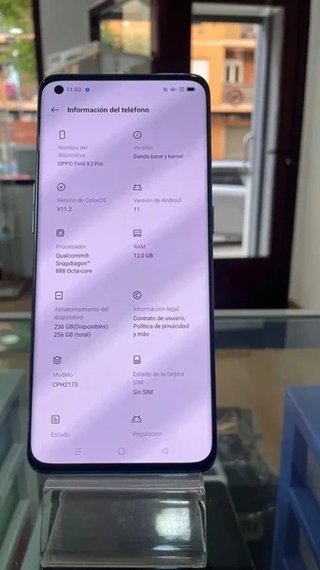 Oppo Find X3 Pro Azul 256GB 12GB RAM Snapdragon 8
