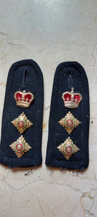 Charreteras Coronel Británico Insignias Militares