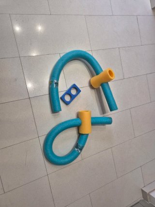 Churros Piscina Azul y Naranja