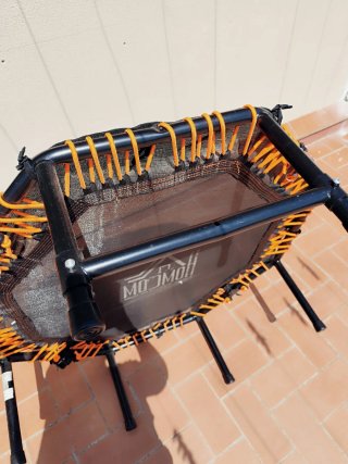 Cama elástica con manillar