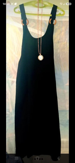 Vestido largo negro