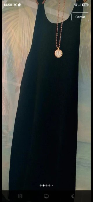 Vestido largo negro