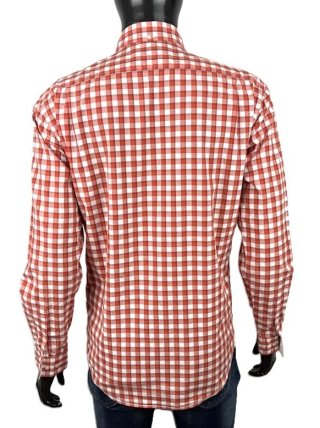 Lacoste Camicia Uomo 38 \ S Cotone Quadri Regular