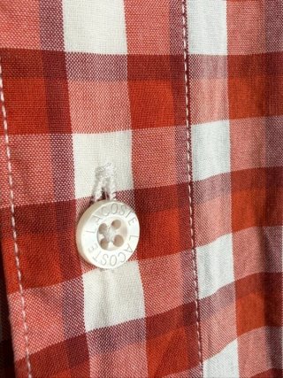 Lacoste Camicia Uomo 38 \ S Cotone Quadri Regular