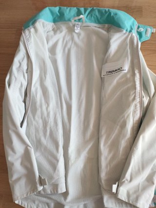 Parka Talla XL Blanca y Verde