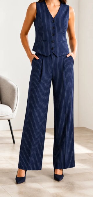 Conjunto sastre chaleco y pantalón