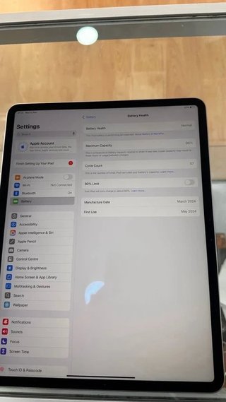 iPad Air 13 M2 Gris 128GB Batería 96%