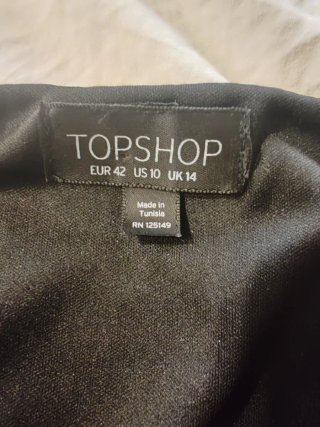 Mono corto Topshop negro fiesta escote cruzado