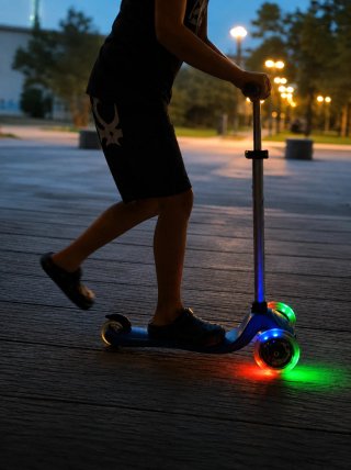 Monopatín infantil Globber 3 ruedas azul