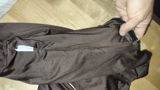 Body drapeado halter marron
